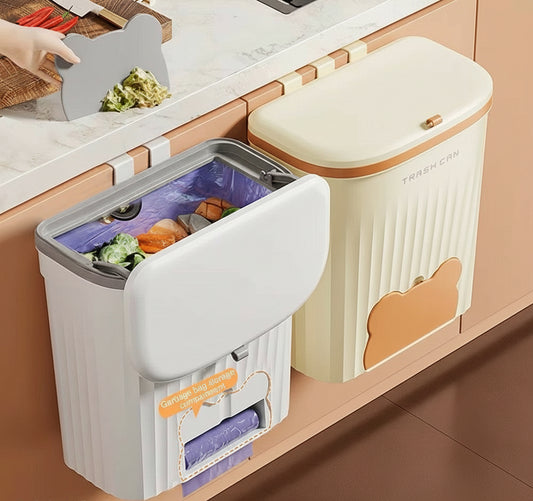 Poubelle murale utile