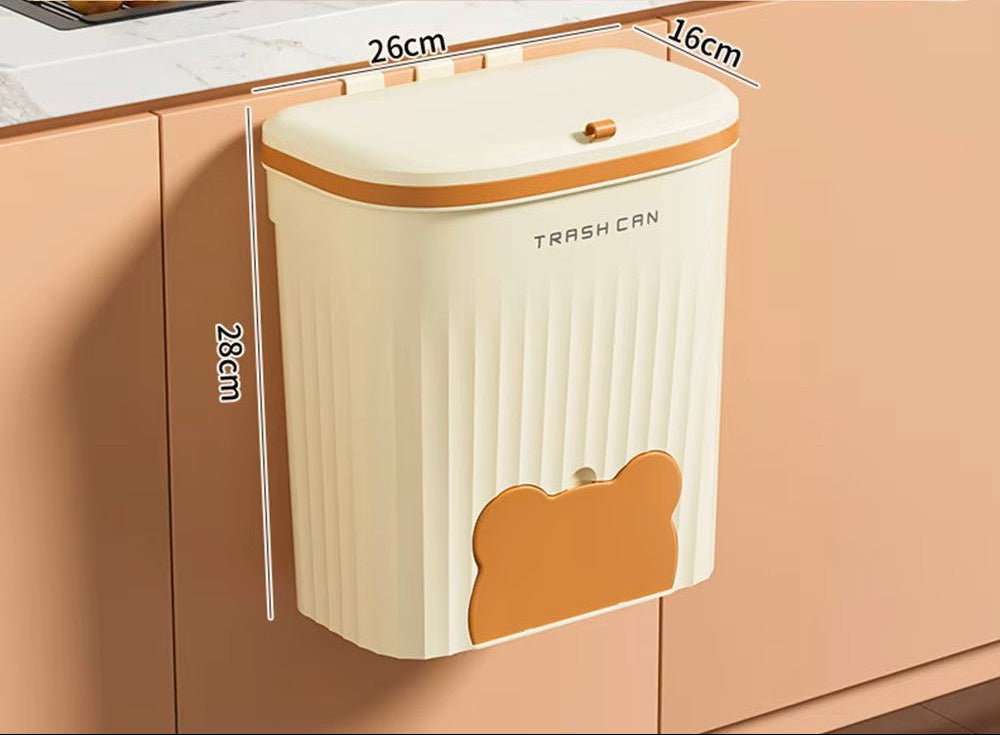 Poubelle murale utile