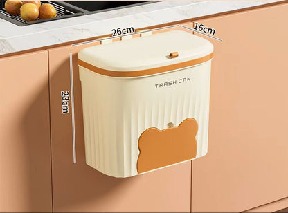 Poubelle murale utile