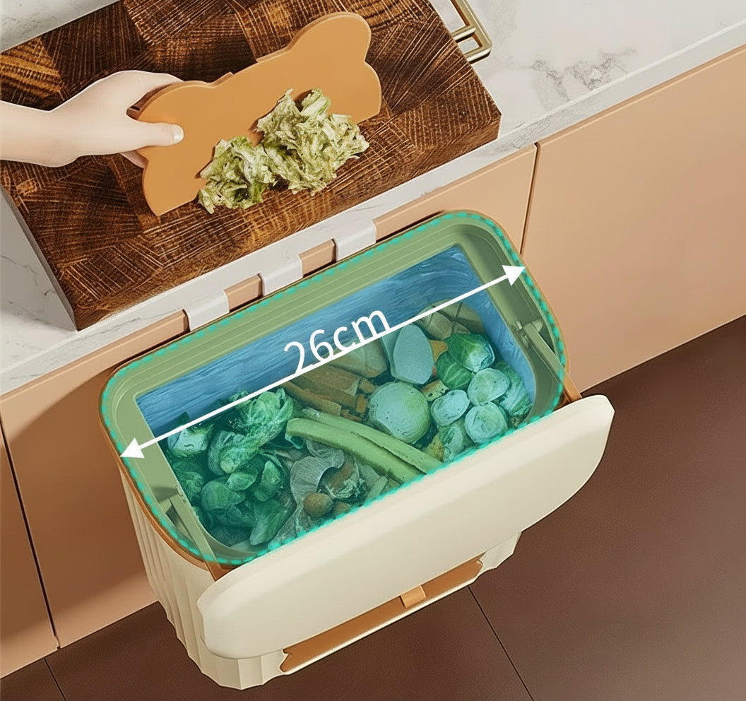 Poubelle murale utile